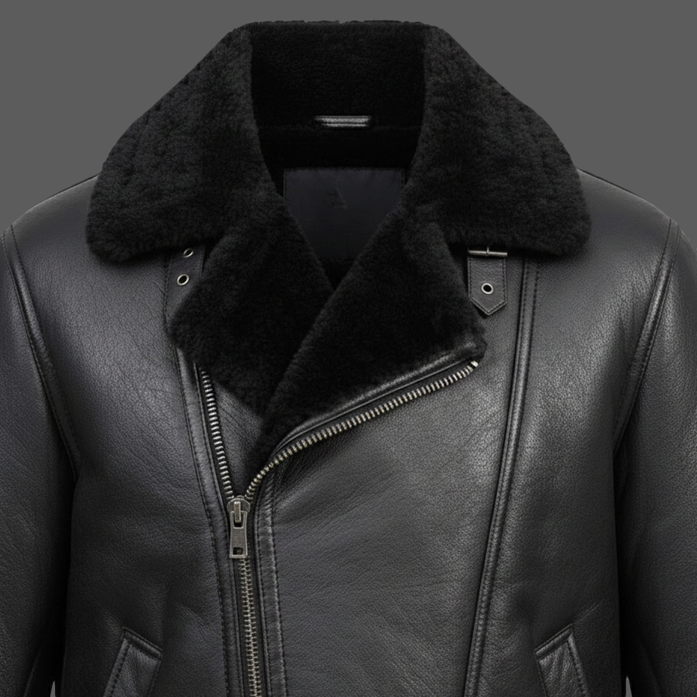 Black-Genuine-Shearling-Leather-Bomber-Jacket-Mens-Aviator-B3-Style-Fur-Jacket-05