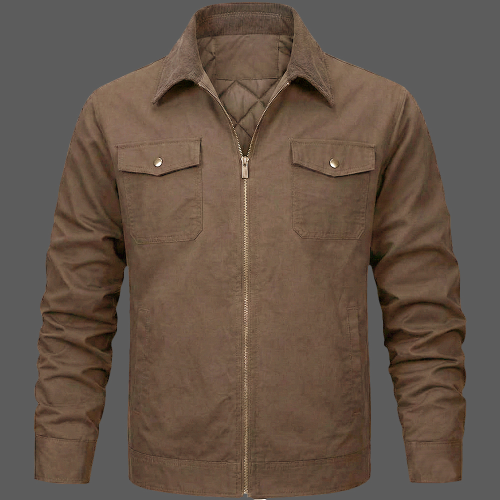 Dark-Brown-Mens-Quilted-Lining-Cotton-Jacket-Corduroy-Collar-Work-Shacket-01