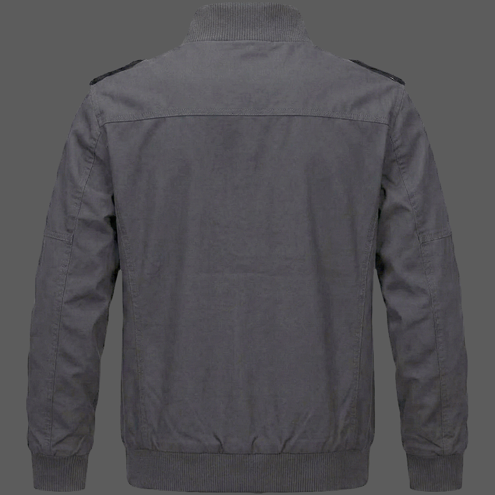 Dark-Gray-Mens-Cotton-Fleece-Lined-Military-Jacket-Cargo-Windbreaker-with-Multi-Pockets-02