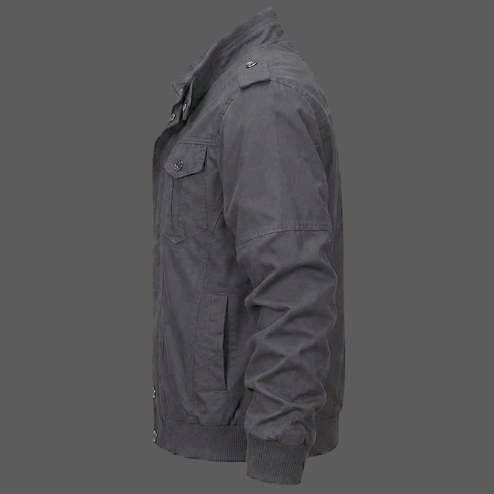 Dark-Gray-Mens-Cotton-Fleece-Lined-Military-Jacket-Cargo-Windbreaker-with-Multi-Pockets-03