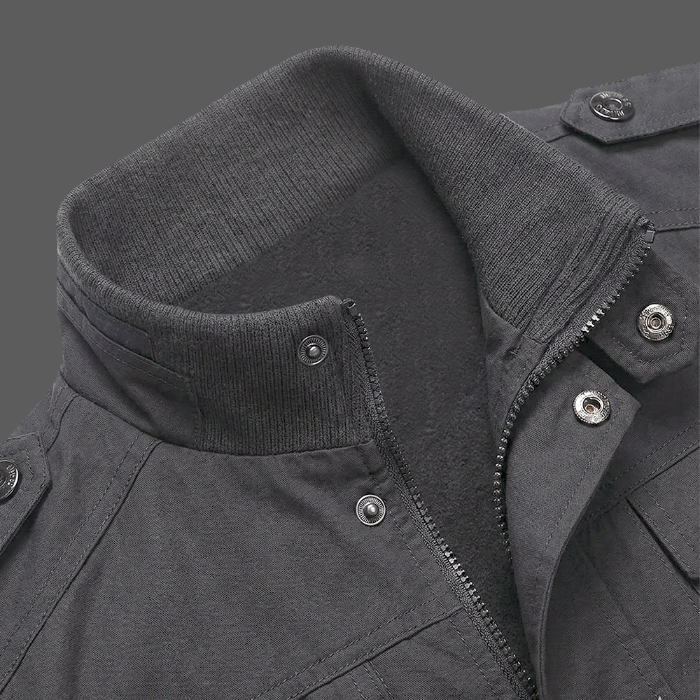 Dark-Gray-Mens-Cotton-Fleece-Lined-Military-Jacket-Cargo-Windbreaker-with-Multi-Pockets-05