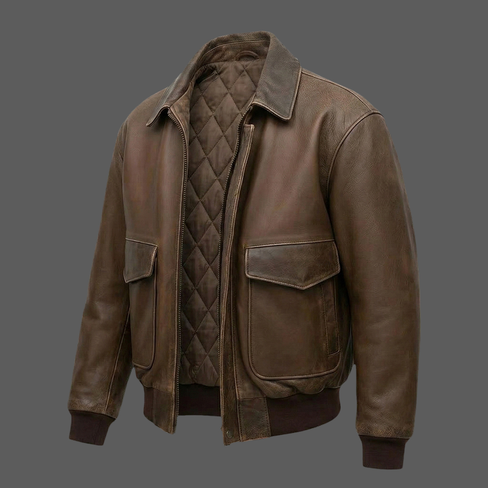 Distressed-Brown-Leather-Bomber-Jacket-Vintage-Aviator-Style-03