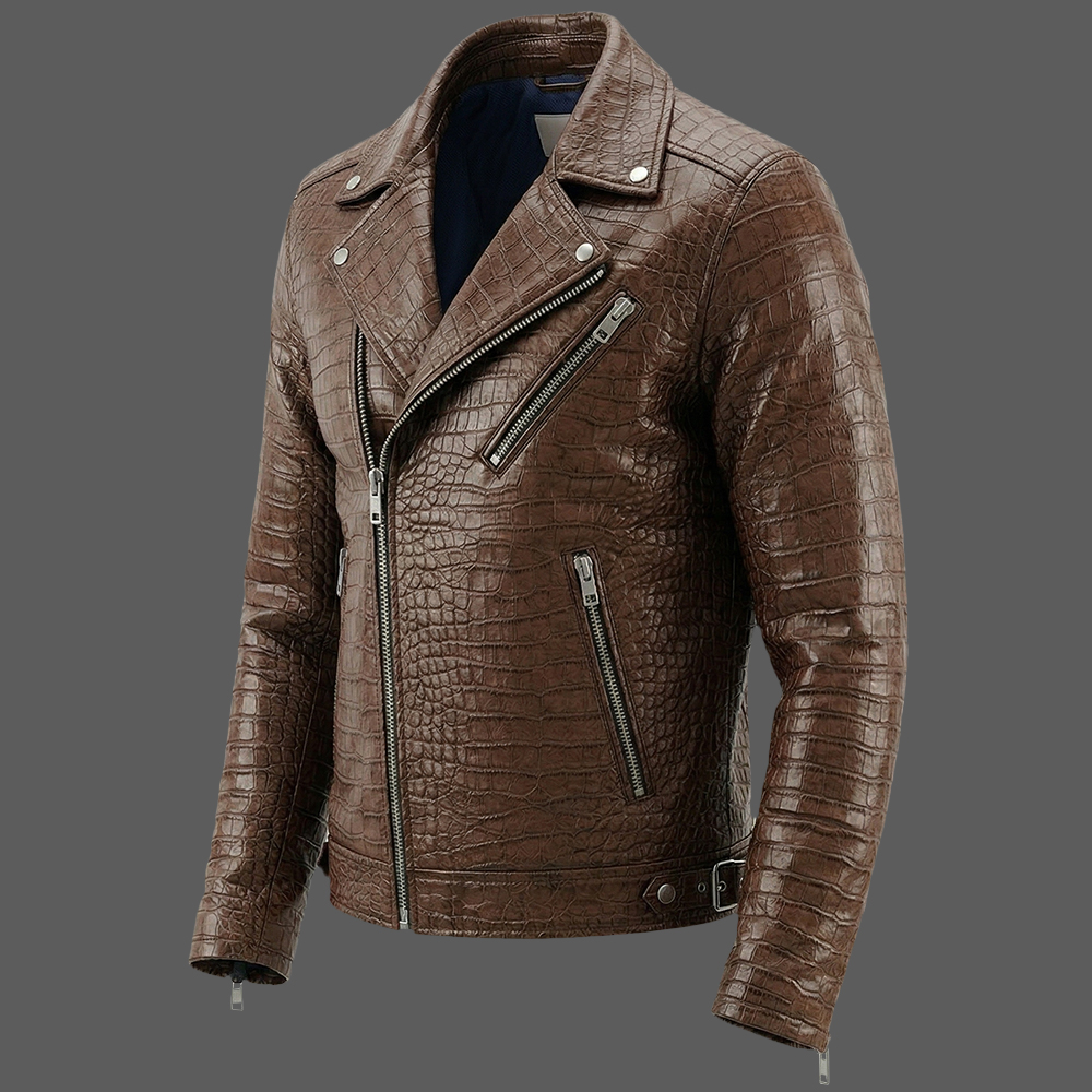 Mens-Crocodile-Embossed-Biker-Jacket-Faux-Leather-Motorcycle-Coat-08