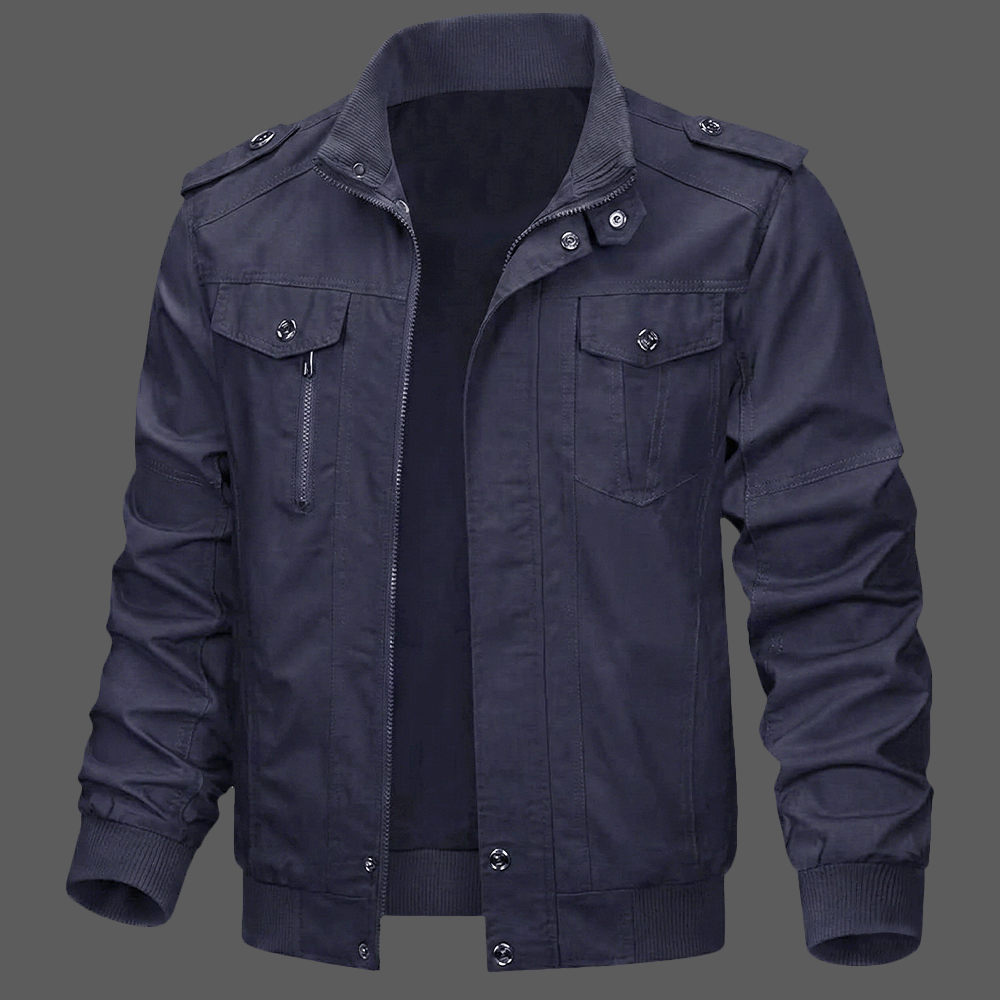 Navy-Blue-Mens-Cotton-Fleece-Lined-Military-Jacket-Cargo-Windbreaker-with-Multi-Pockets-01
