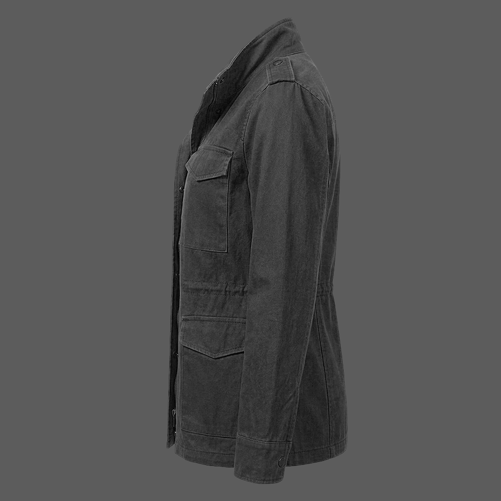 Womens-Black-Military-Style-Cotton-Utility-Jacket-03