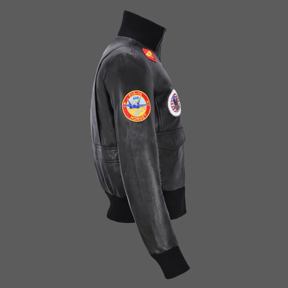 Womens-Top-Gun-Bomber-Leather-Jacket-Black-03