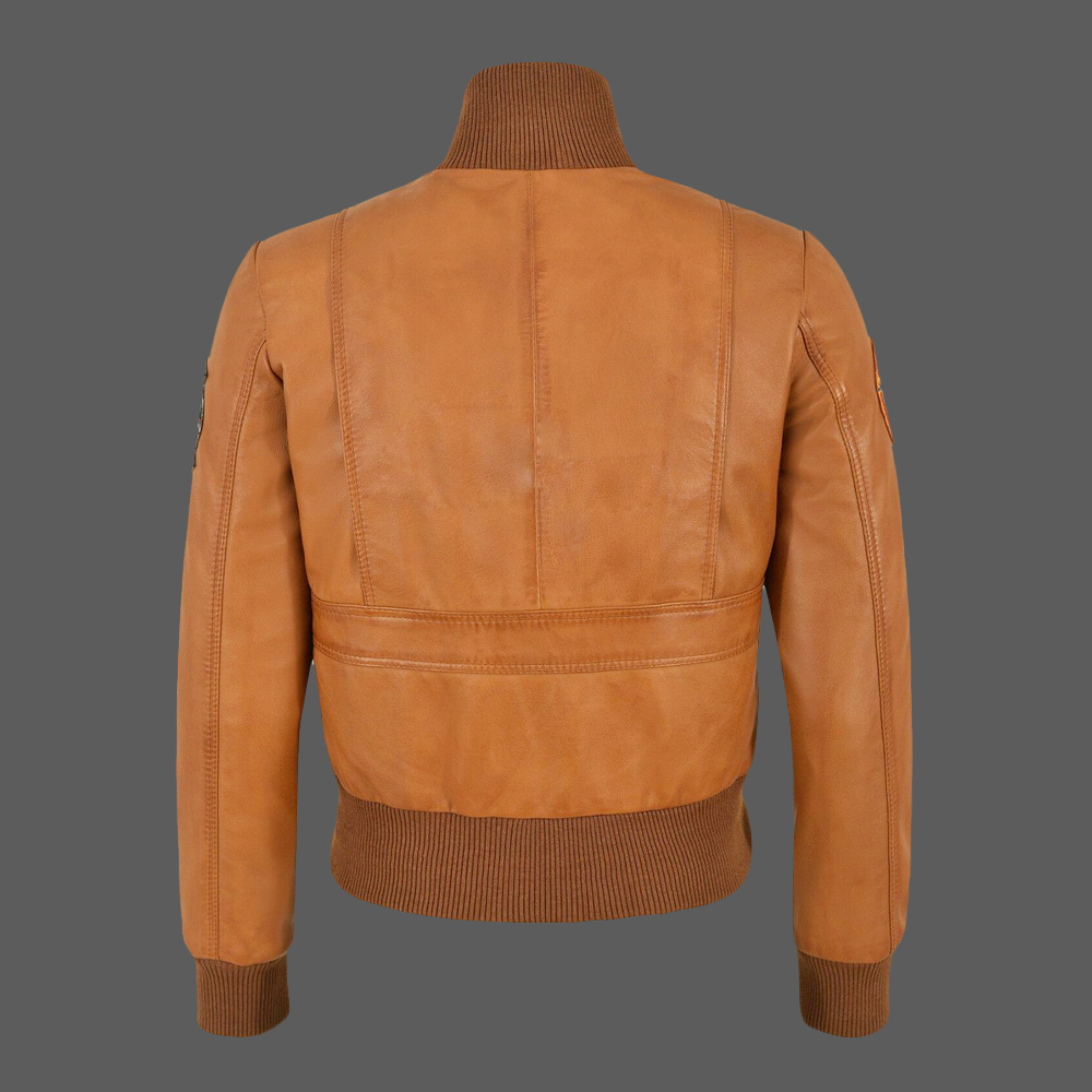 Womens-Top-Gun-Bomber-Leather-Jacket-Brown-02