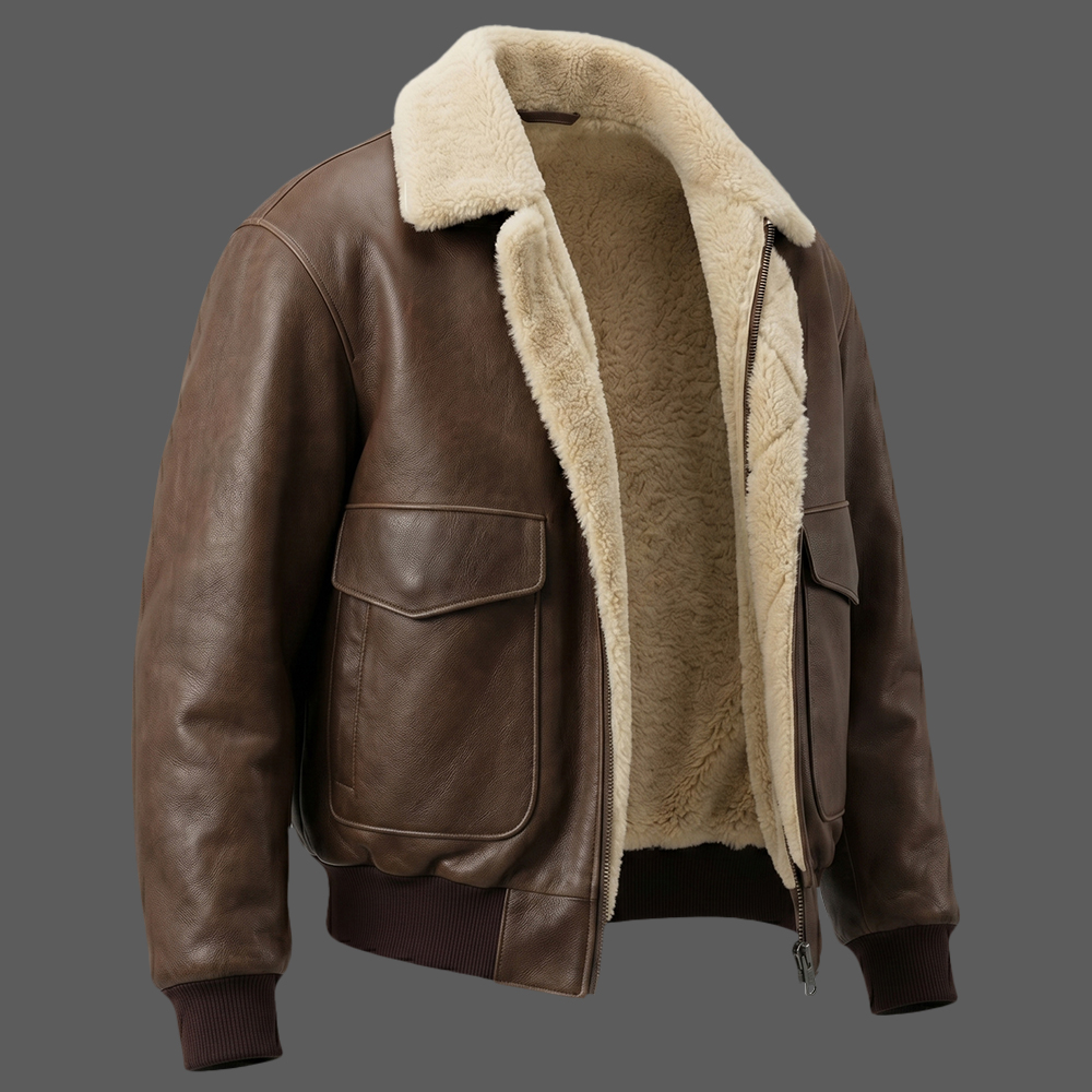 BRUNWICK-Brown-Flight-Aviator-Jacket-03 Brown Flight Aviator Jacket