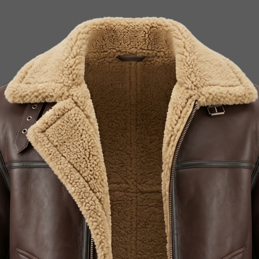 Mens-B3-Brown-Shearling-Sheepskin-Aviator-RAF-Flight-Bomber-Leather-Jacket-04