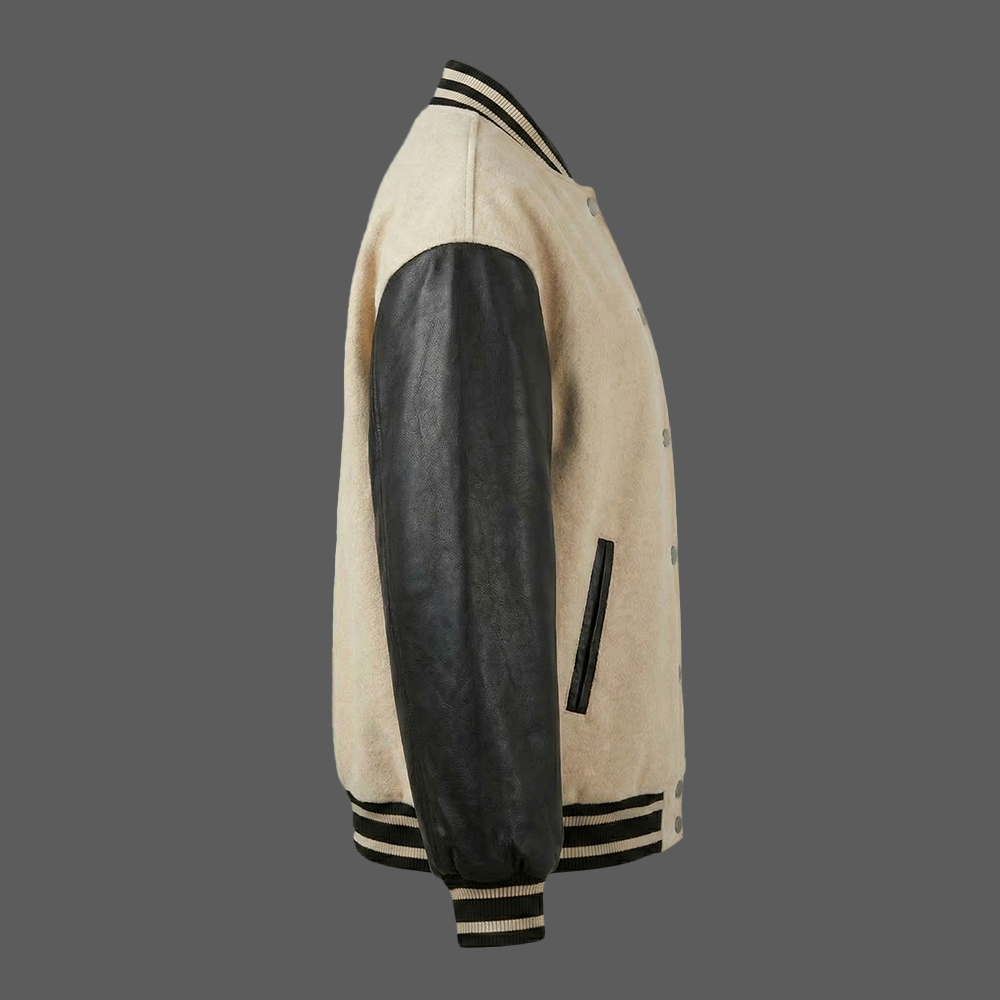 Mens-Beige-Wool-Letterman-Jacket-with-Black-Leather-Sleeves-Vintage-Varsity-Bomber-Style-03
