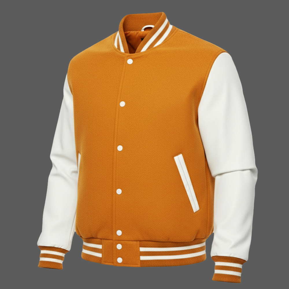 Mens-Mustard-Wool-Letterman-Jacket-with-White-Leather-Sleeves-Retro-Varsity-Bomber-Style-03