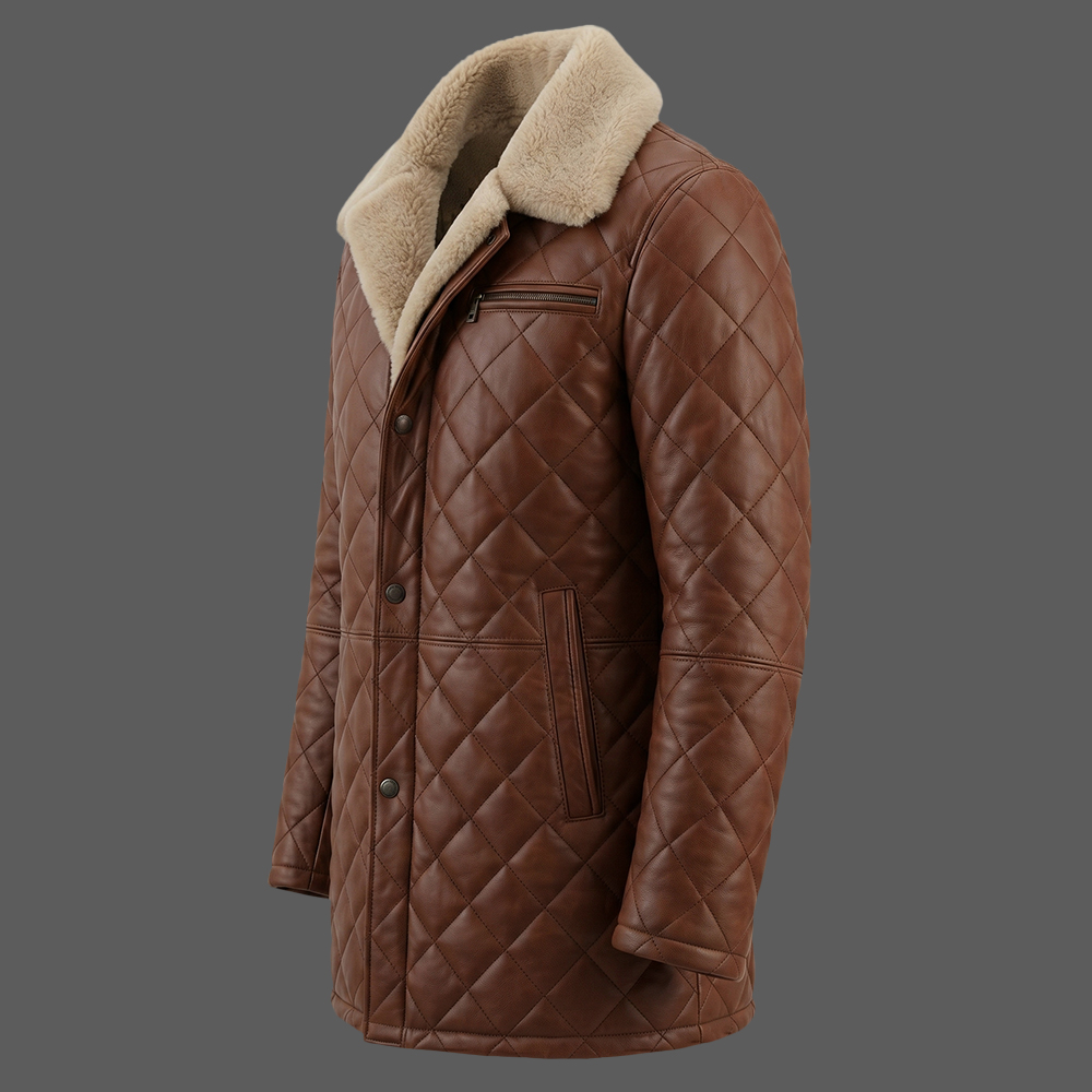 Mens-brown-diamond-quilted-leather-jacket-with-a-cream-colored-shearling-collar-03