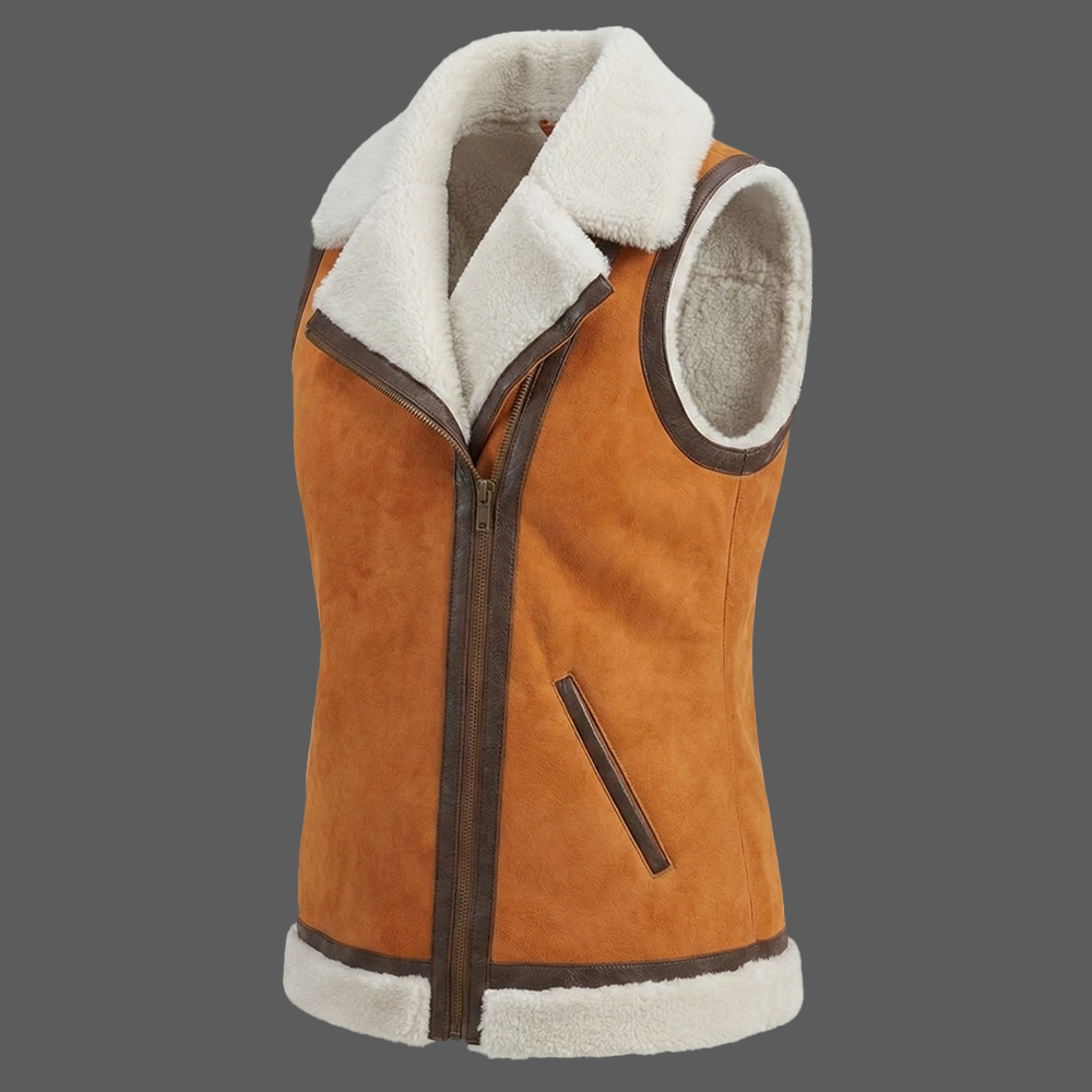 Womens-Orange-Suede-Leather-Vest-03