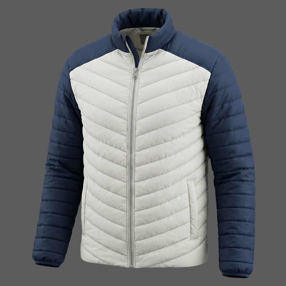 Mens-Navy-Blue-&-White-Chevron-Quilted-Puffer-Jacket-Winter-Windproof-Coat-03