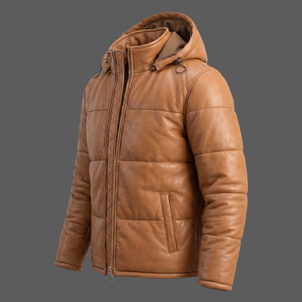 Mens-Tan-Brown-Hooded-Leather-Puffer-Jacket-Premium-Sheepskin-Winter-Coat-03