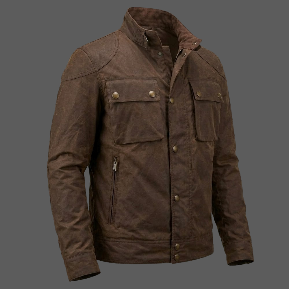 Mens-Vintage-Dark-Brown-Cotton-Field-Jacket-03