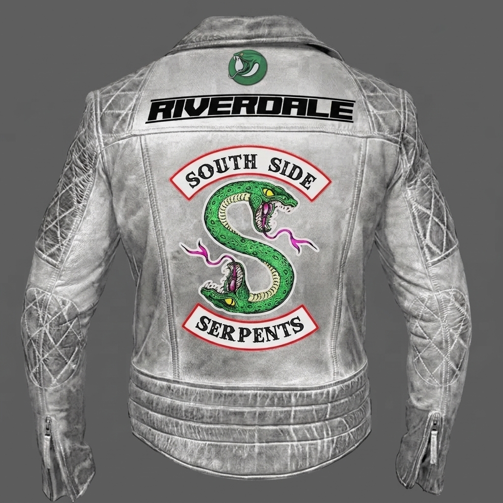 White Southside Serpents Leather Jacket