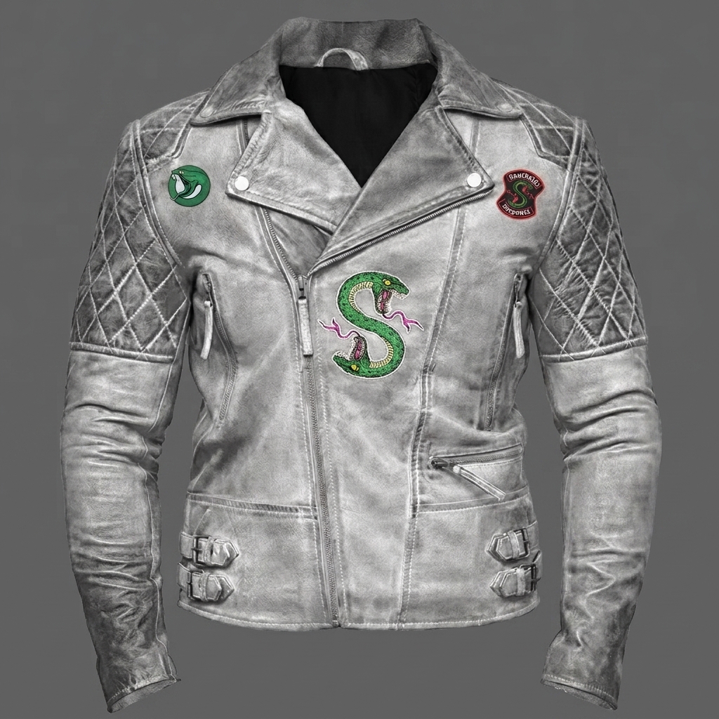 White Southside Serpents Leather Jacket