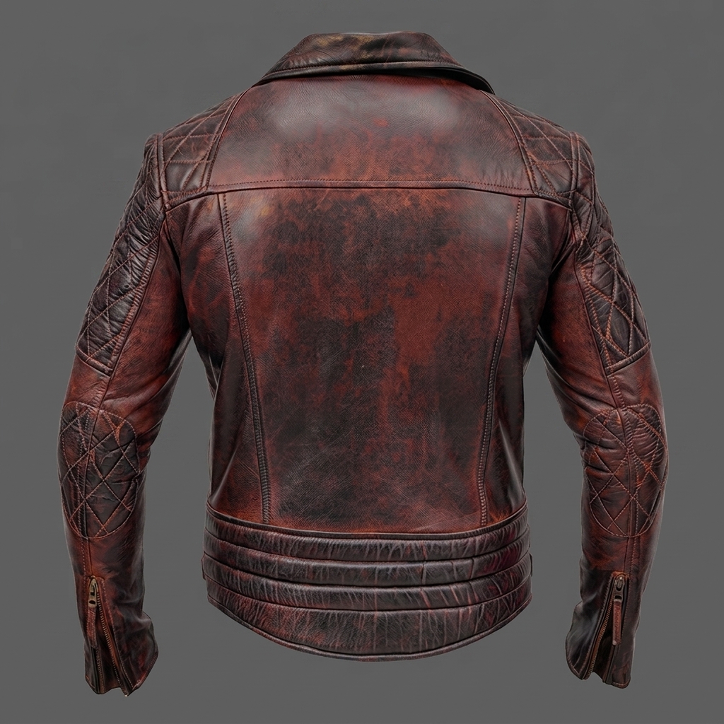 Dark Brown Classic Biker Leather Jacket