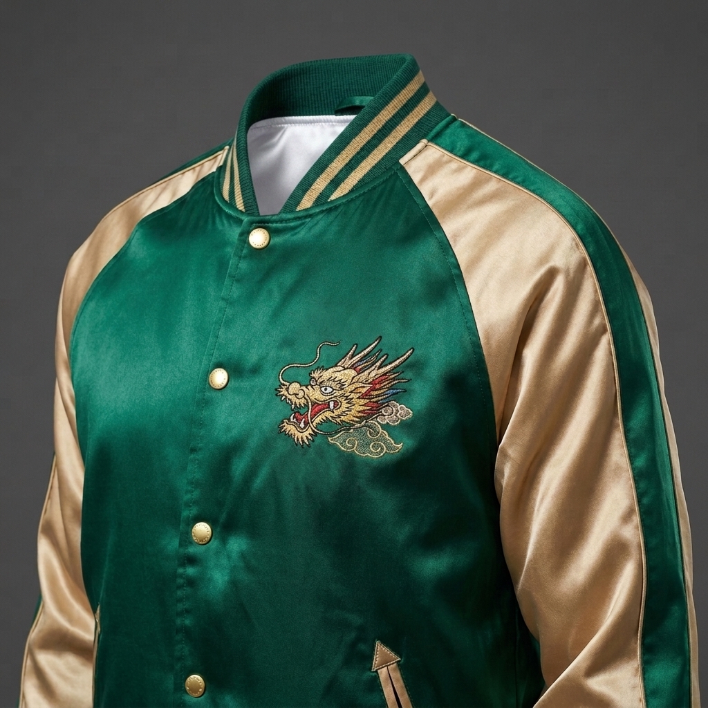 Japanese Dragon Sukajan Varsity Jacket Japanese Dragon Sukajan Jacket