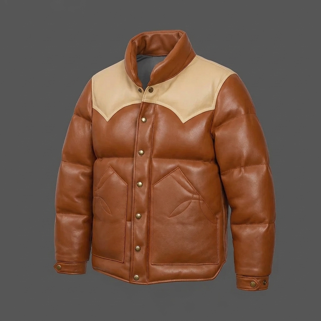 Mens Brown Leather Jacket