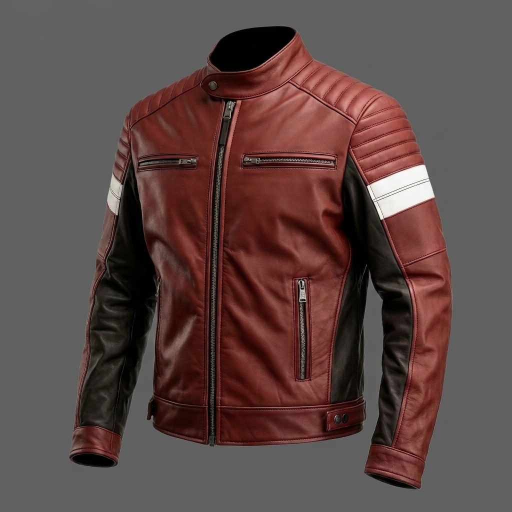 Red_black_leather_jacket_studio_202608010030.jpeg_202608010121 Mens Maroon Cafe Racer Leather Jacket
