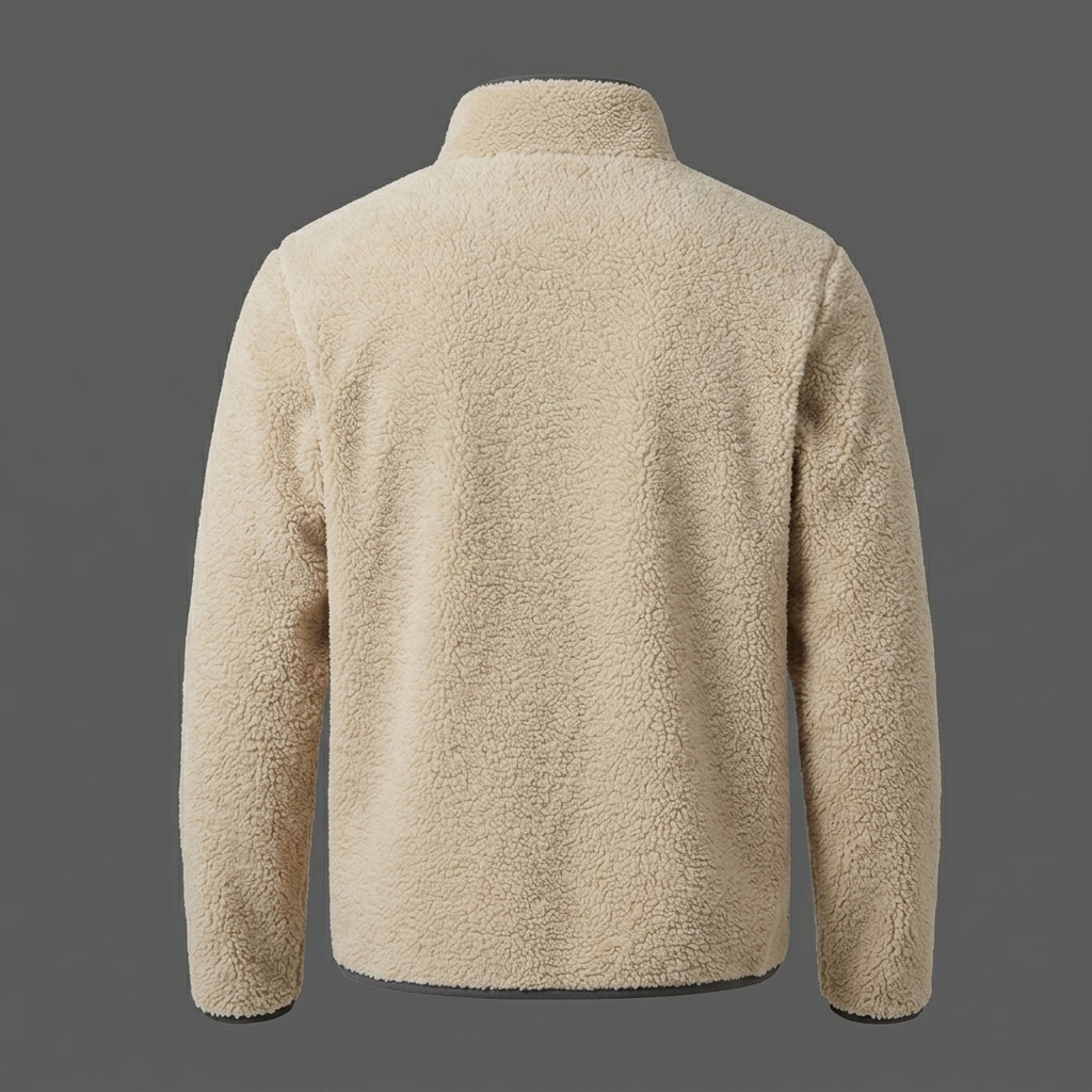 Sherpa_fleece_jacket_back_view_202608100149 Beige Sherpa Fleece Jacket