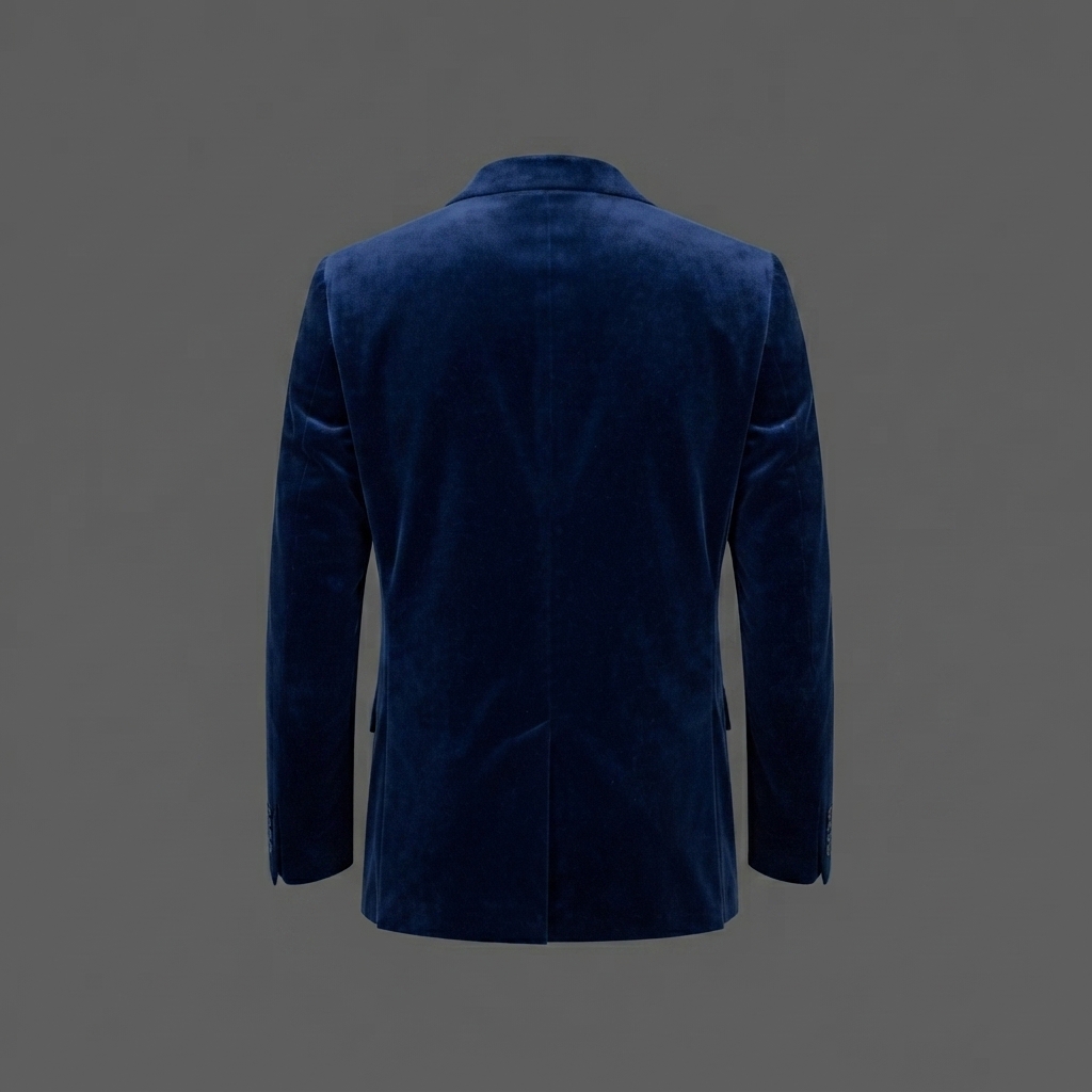 Men’s Navy Blue Velvet Blazer Men’s Navy Blue Velvet Blazer