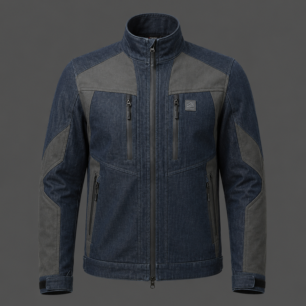 Men’s Dark Blue Denim Utility Jacket Men’s Dark Blue Denim Utility Jacket