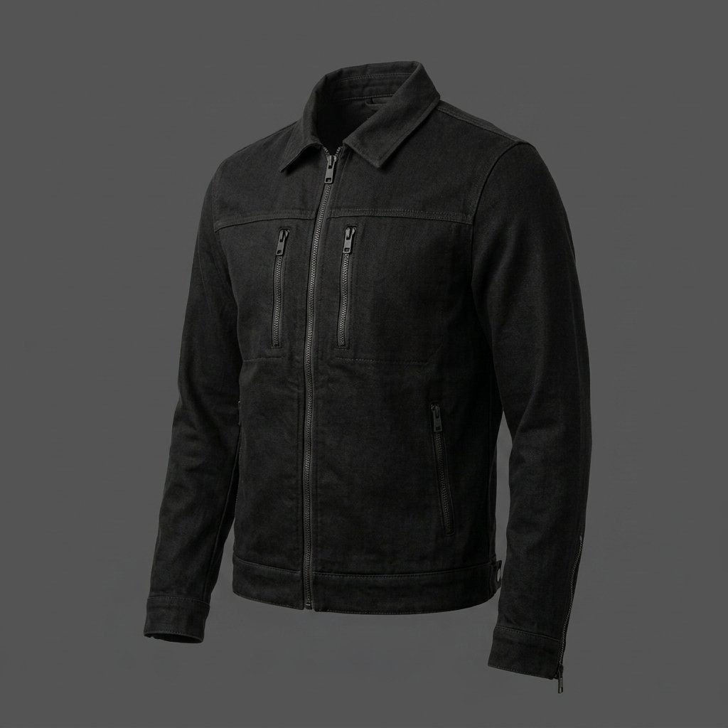 Men’s Black Utility Bomber Jacket