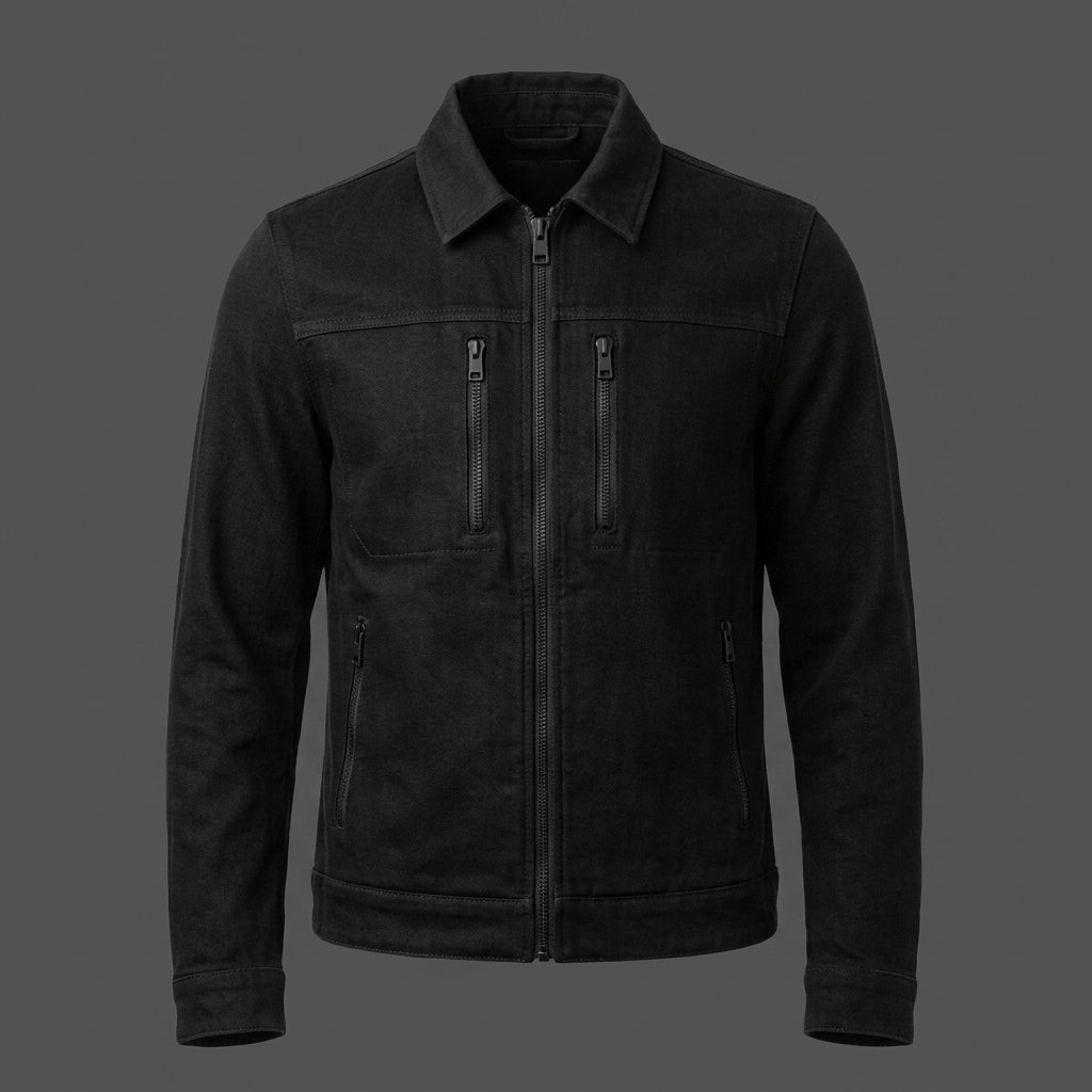 Men’s Black Utility Bomber Jacket