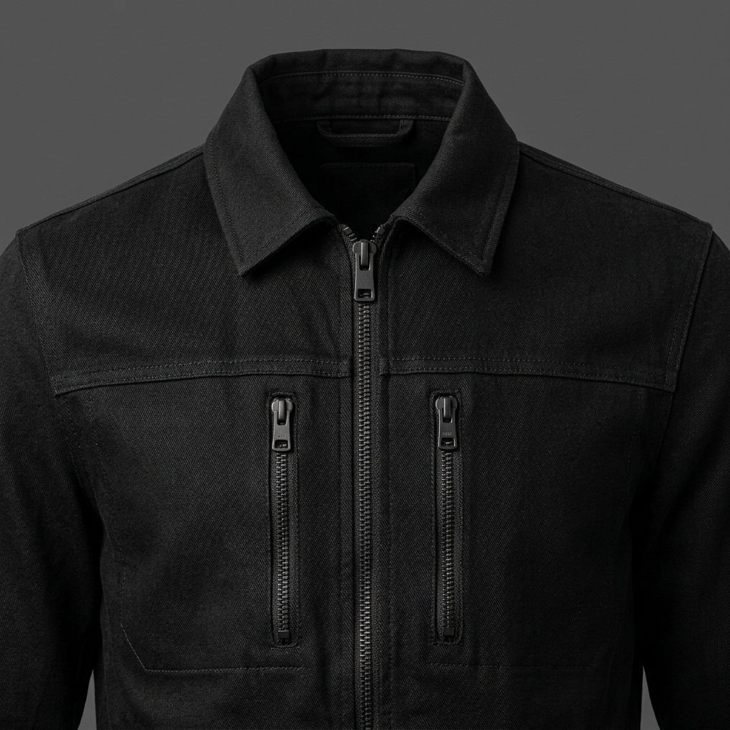 Men’s Black Utility Bomber Jacket