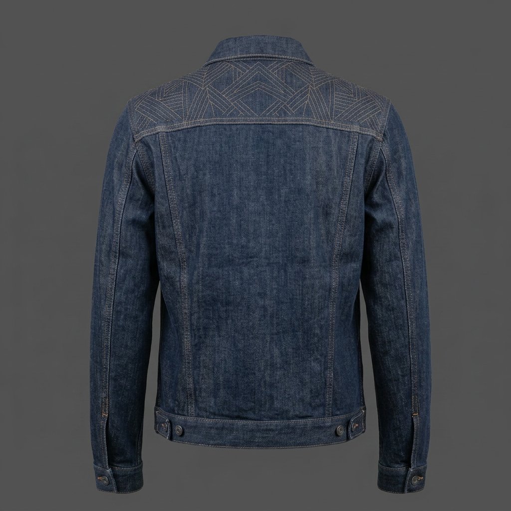Men’s Vintage Dark Blue Denim Jacket Men’s Vintage Dark Blue Denim Jacket