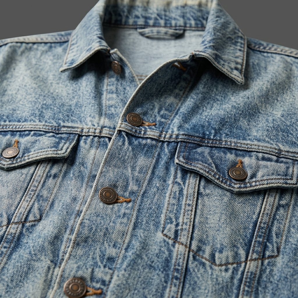 DMen’s Light Blue Distressed Denim Jacket Men’s Light Blue Distressed Denim Jacket