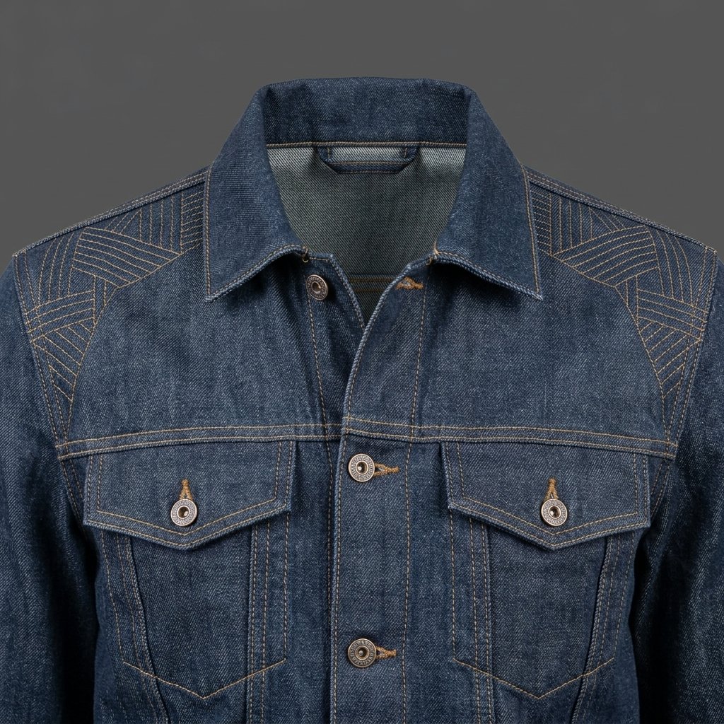 Men’s Vintage Dark Blue Denim Jacket Men’s Vintage Dark Blue Denim Jacket