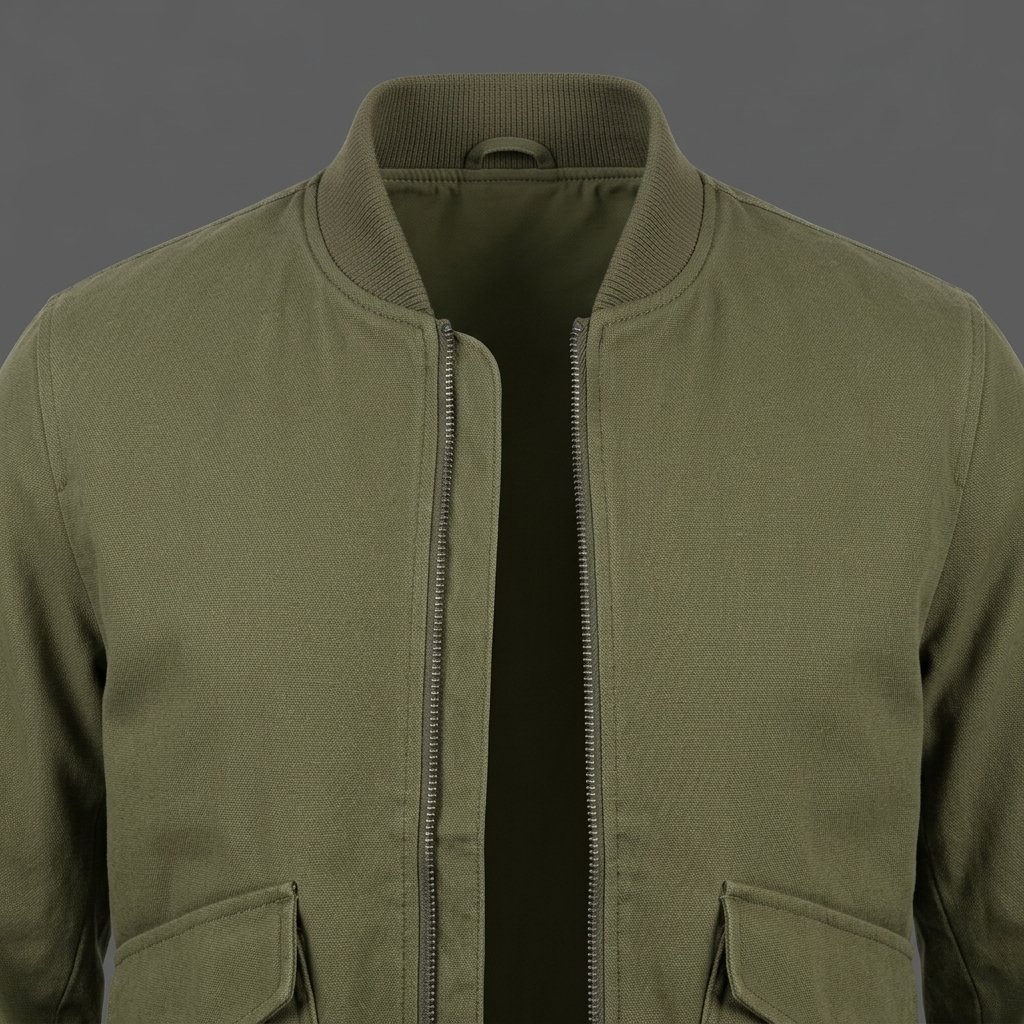 Men’s Olive Green Bomber Jacket Men’s Olive Green Bomber Jacket