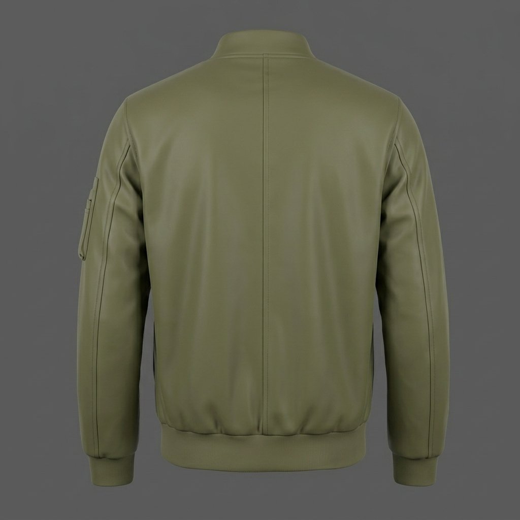 Men’s Olive Green Bomber Jacket Men’s Olive Green Bomber Jacket