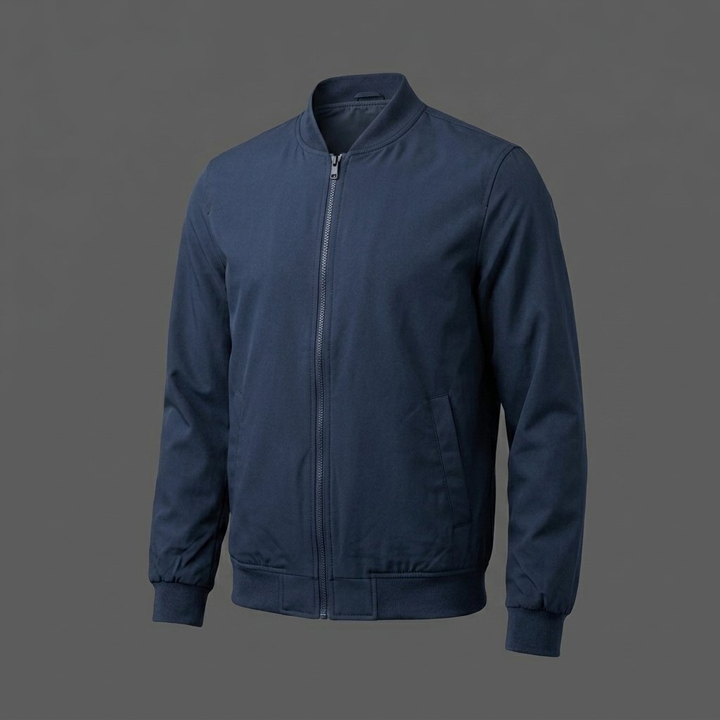 Men’s Navy Blue Bomber Jacket Windbreaker Men’s Navy Blue Bomber Jacket Windbreaker
