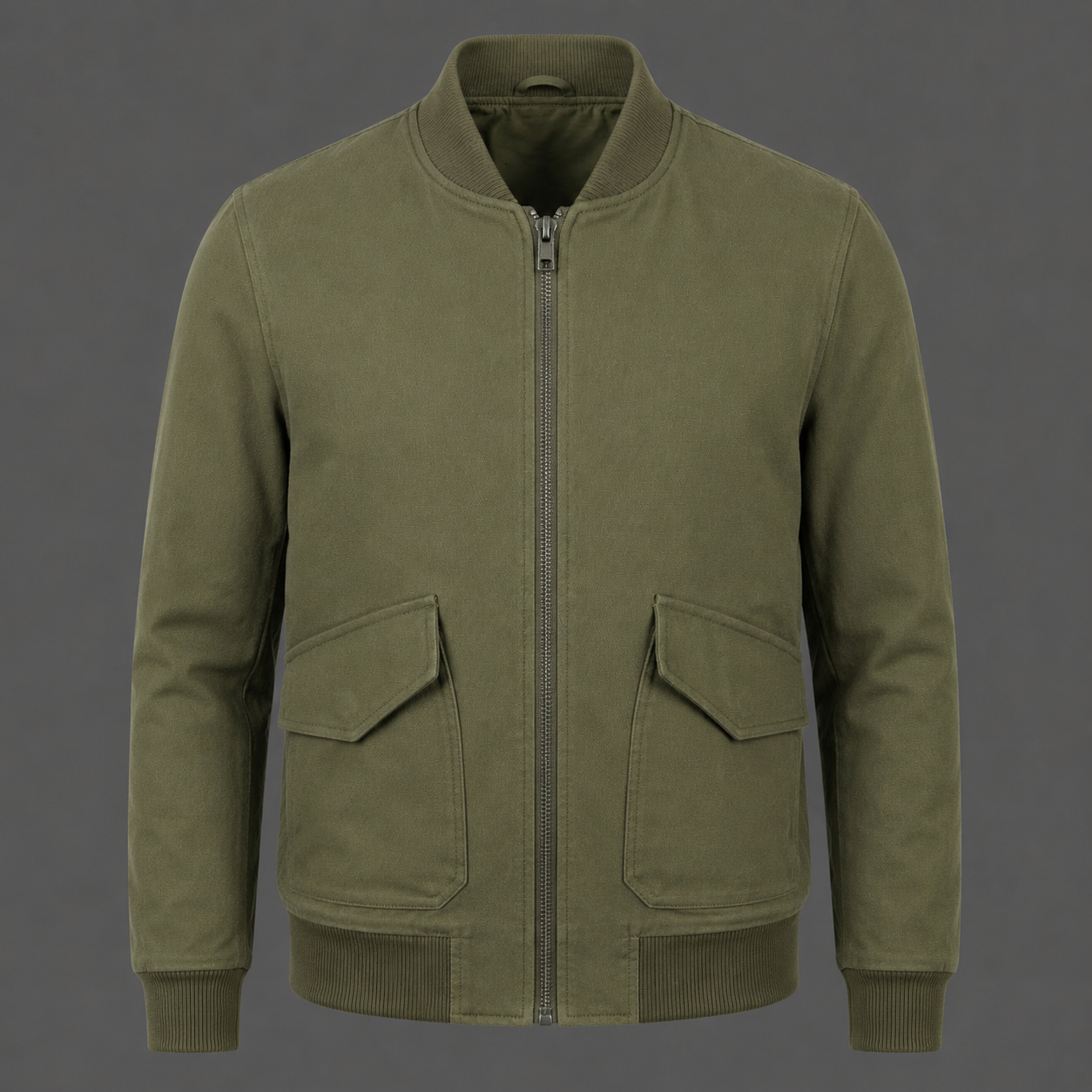 Men’s Olive Green Bomber Jacket Men’s Olive Green Bomber Jacket